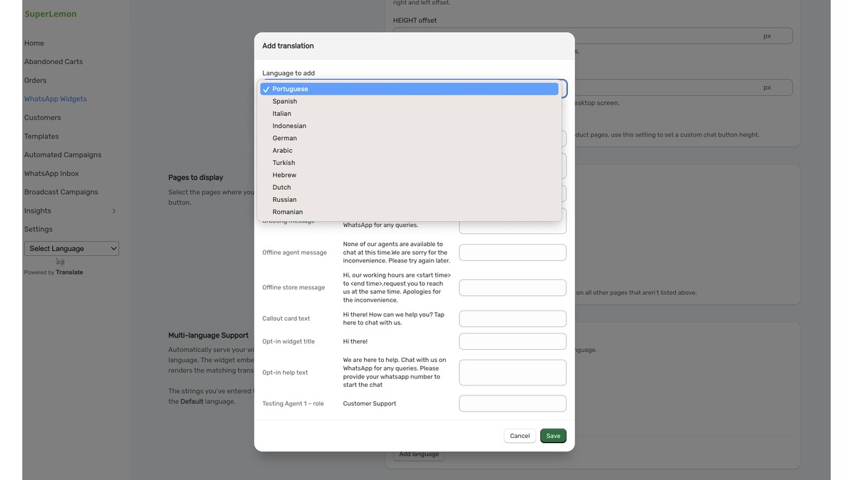 Adding a Language